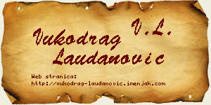 Vukodrag Laudanović vizit kartica